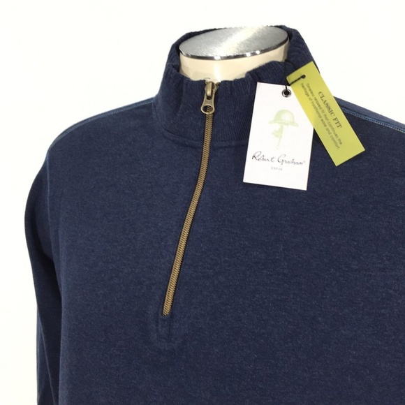 Robert Graham Elliot 1/4 Zip Sweater - Picture 2 of 8